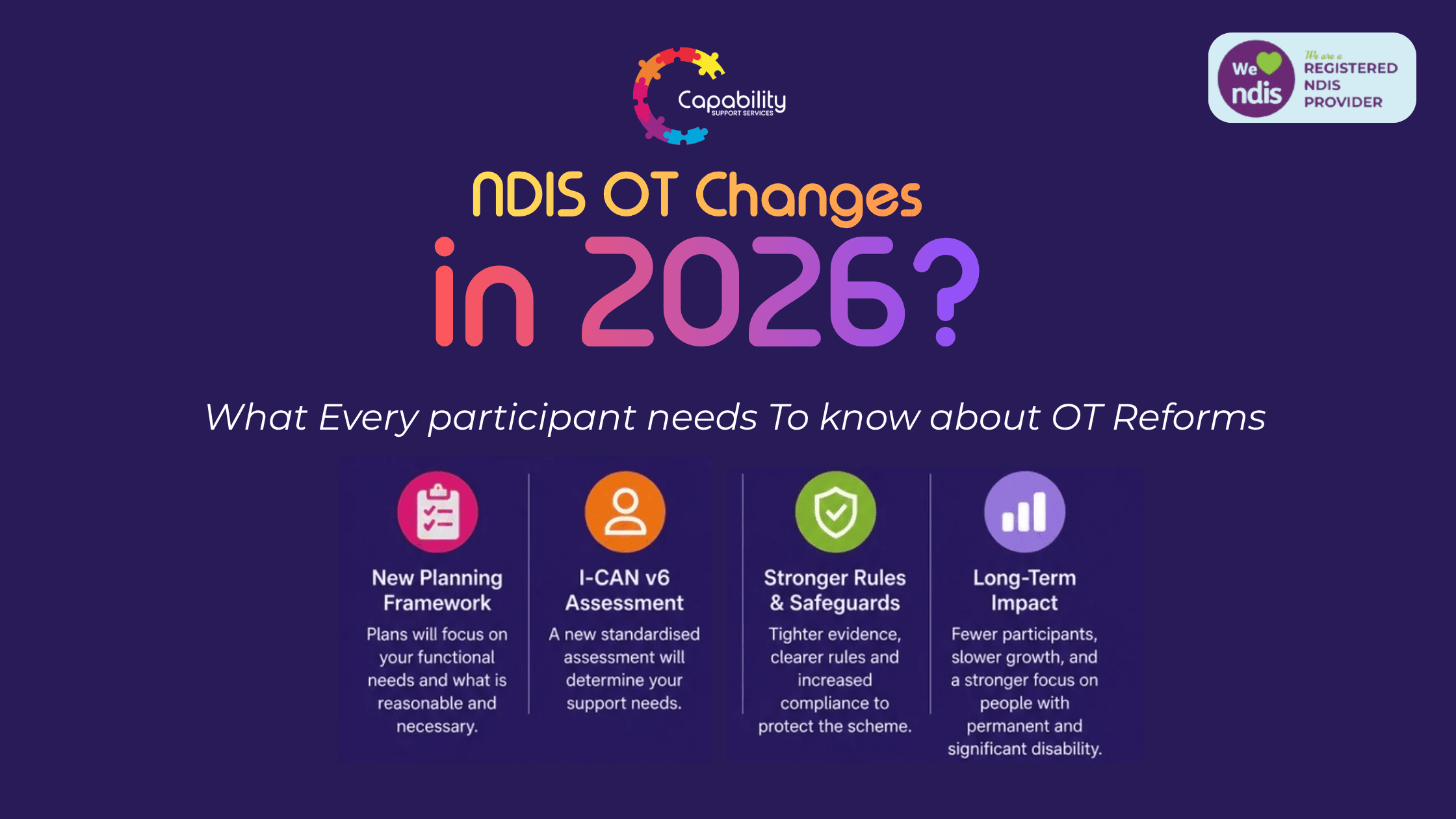 NDIS OT Reforms 2026 CSS